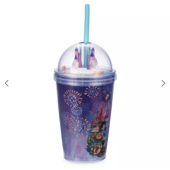 Disney Parks Fantasyland Castle Tumbler with Straw by Joey Chou - 14oz - Picture 4 of 6